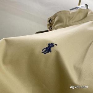Ralph Laurenクラシック男女同型老幹部ファスナースタンドカラージャケット