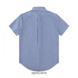 Ralph Laurenポニー刺繍バックル開襟定番カジュアル半袖シャツ