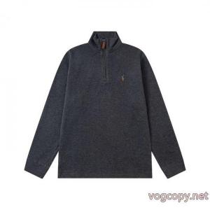 Ralph Laurenラフローレン新作胸元ロゴ刺繍ロゴハーフジップパーカートップス