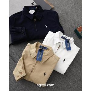 Polo Ralph Laurenクラシックな男女同型の老幹部ファスナージャケット（トップバージョン）