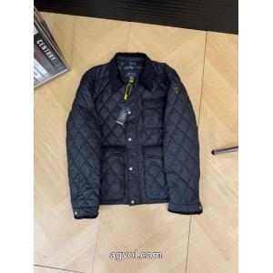 Ralph Lauren定番のオールドマネー風スタッズ菱格レトロコットンジャケット