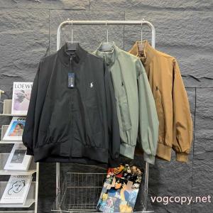 Ralph Laurenラフローレンアメリカンレトロクラシックな開襟工装刺繍風ジャケット