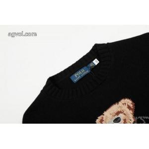 Ralph Lauren重工ベアーゴルフシリーズ秋冬カップルニットクルーネックセーター