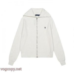 RALPH LAURENラフローレン4色タートルネックフルジッパー長袖ニットセーターコート男女カップル同型