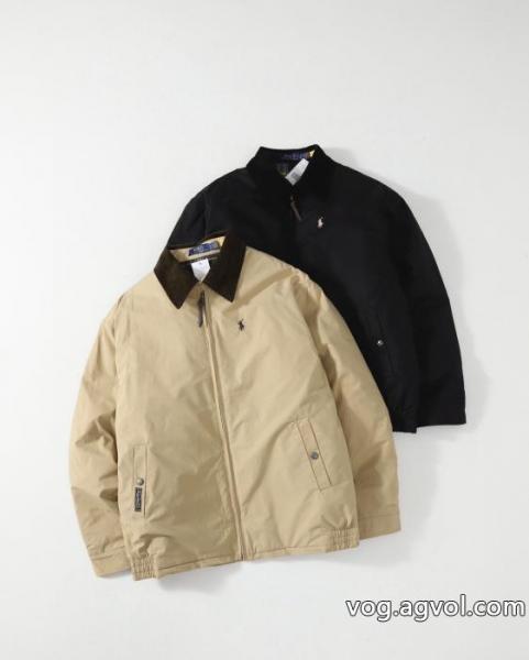 Ralph Lauren/ラフローレンコーデュロイ開襟ファスナーコットンジャケットジャケット 0