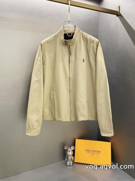 Ralph Laurenクラシック男女同型老幹部ファスナースタンドカラージャケット 0 