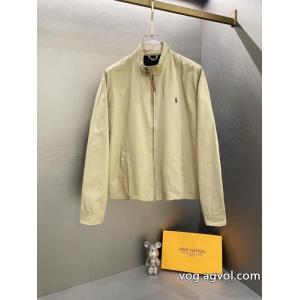 Ralph Laurenクラシック男女同型老幹部ファスナースタンドカラージャケット