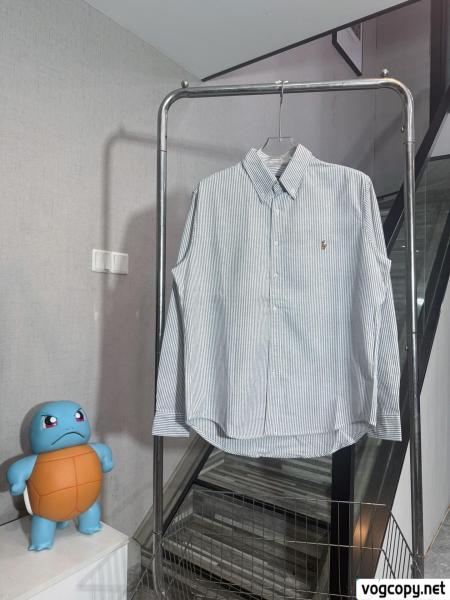 Ralph Laure-ラフローレンロゴ刺繍ストライプシャツ 0 