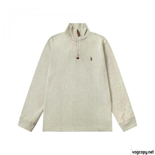 Ralph Laurenラフローレン新作胸元ロゴ刺繍ロゴハーフジップパーカートップス 0 