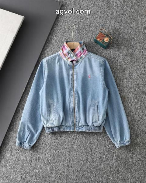 Polo Ralph Lauren春と秋の女性のデニムジャケット 1