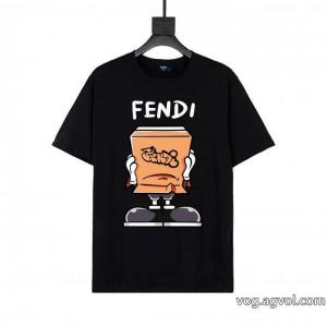 FENDI注目度UP！ 話題の新作到着 ハイグレード半袖Tシャツブランド 品 コピー
