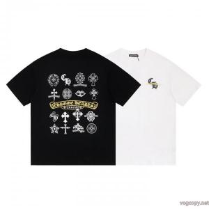 スーパー コピー海外セレブ愛用 普段使いに最適の大人スタイル 海外セレブ愛用半袖TシャツCHROME HEARTS
