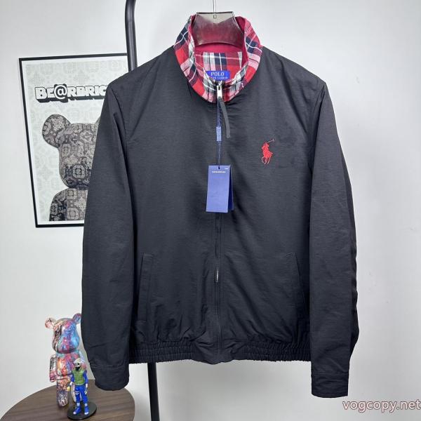 POLO Ralph Laurenラフローレンロゴ刺繍リバーシブルお年玉風ジャケット 0 